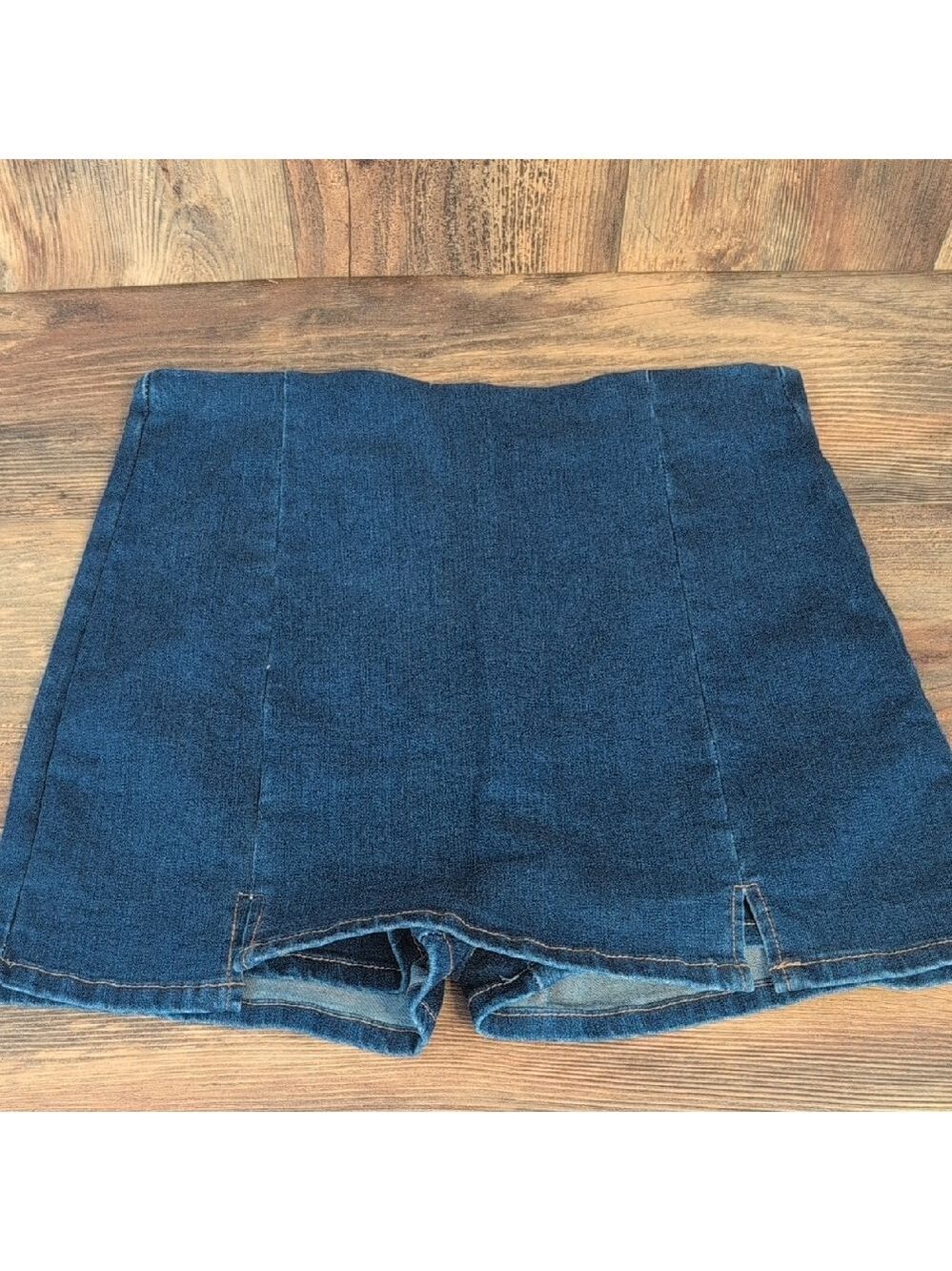 SHEIN Dark Blue Denim Skorts L
